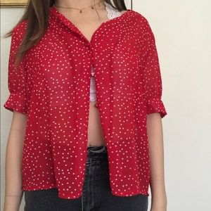 red blouse